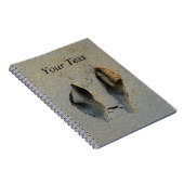 Wallaby Footprints in Sand Notizblock (Rechte Seite)