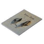 Wallaby Footprints in Sand Notizblock (Linke Seite)