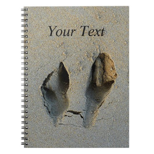 Wallaby Footprints in Sand Notizblock (Vorderseite)