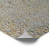 Wallaby Footprints in Sand Poster (Ecke)