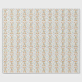 Wallaby Niedlich Baby Pastel Watercolor Pattern Geschenkpapier (Flach)