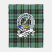 Wallace Ancient Clan Abzeichen Tartan Kariert Fleecedecke (Vorderseite)
