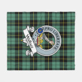 Wallace Ancient Clan Abzeichen Tartan Kariert Fleecedecke (Vorderseite (Horizontal))