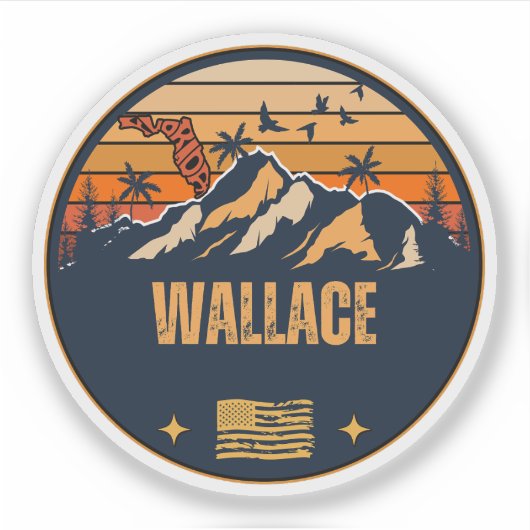 Wallace, Aufkleber (Vorderseite)