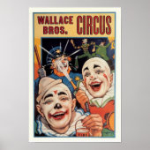 Wallace Bros. Vintager Zirkus Poster (Vorne)