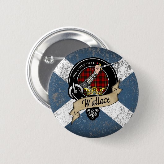 Wallace Clan Abzeichen Button (Vorne & Hinten)