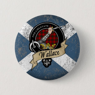 Wallace Clan Abzeichen Button