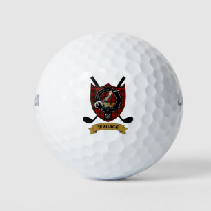 Wallace Clan Abzeichen & Crossed Golfball