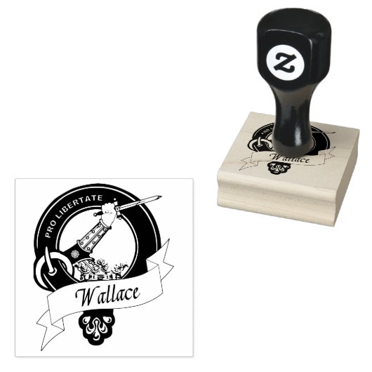 Wallace Clan Abzeichen Gummistempel (Stempel)