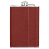 Wallace Clan Abzeichen mit roten Imitaten Ledermas Flachmann (Rückseite)