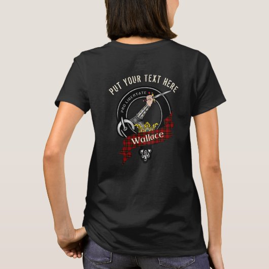 Wallace Clan Abzeichen T-Shirt (Rückseite)