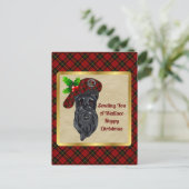 Wallace Clan Abzeichen & Tartan Postkarte (Stehend Vorderseite)