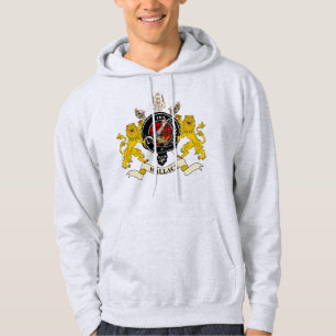 Wallace Clan Abzeichen Tartan & Schwerter Hoodie