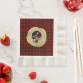 Wallace Clan Abzeichen & Tartan Serviette (Beispiel)