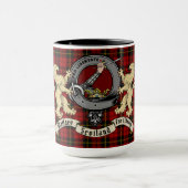Wallace Clan Abzeichen & Tartan Tasse (Zentrum)