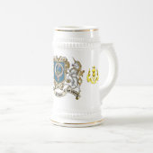 Wallace Clan Abzeichen & Unicorn Bierglas (VorderseiteRechts)