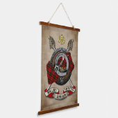 Wallace Clan Abzeichen W/Crossed Schwerter Persona Wandteppich Mit Holzrahmen (Gewinkelt)