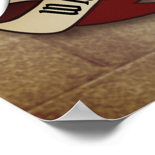 Wallace Clan Abzeichen W/Crossed Schwerter Poster (Ecke)