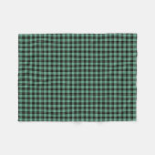 Wallace Clan Light Green Anciunting Tartan Fleecedecke (Vorderseite (Horizontal))