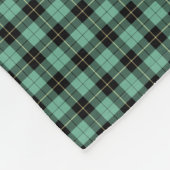 Wallace Clan Light Green Anciunting Tartan Fleecedecke (Ecke)