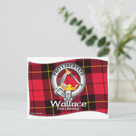 Wallace Clan Postkarte (Stehend Vorderseite)