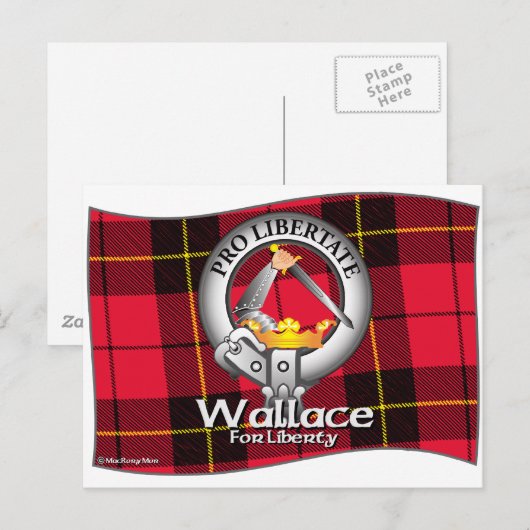 Wallace Clan Postkarte (Vorne/Hinten)