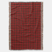 Wallace Clan Red und Black Scottish Tartan Decke (Vorderseite Vertikal)