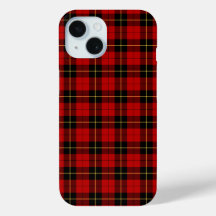 Wallace Clan Red und Black Tartan
