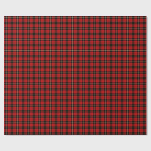 Wallace Clan Tartan Geschenkpapier (Flach)