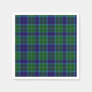 Wallace Clan Tartan Kariert Paper Napkins Serviette