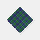 Wallace Clan Tartan Kariert Paper Napkins Serviette (Ecke)