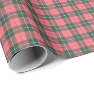 Wallace Clan verwitterter Tartan Geschenkpapier