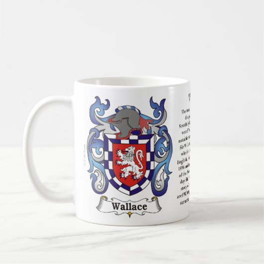 Wallace-Familien-Wappen Tasse (Links)