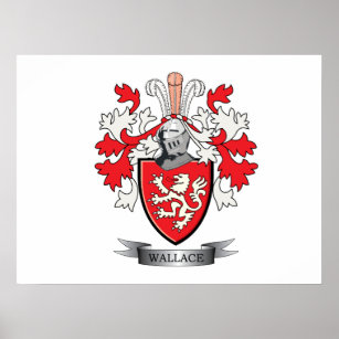 Wallace Familienwappen Coat of Arms Poster