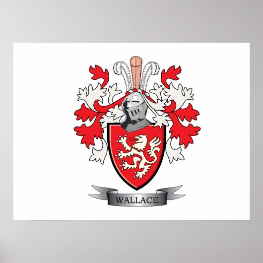 Wallace Familienwappen Coat of Arms Poster (Vorne)