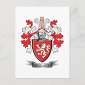 Wallace Familienwappen Coat of Arms Postkarte (Vorderseite)