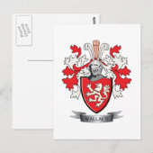 Wallace Familienwappen Coat of Arms Postkarte (Vorne/Hinten)