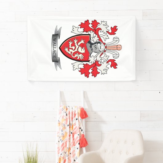 Wallace-Familienwappen-Wappen Banner (Insitu)