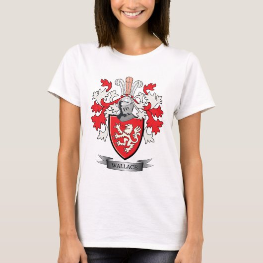 Wallace-Familienwappen-Wappen T-Shirt (Vorderseite)