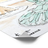 Wallace Fountain: Rue Brea | Paris, Frankreich Poster (Ecke)