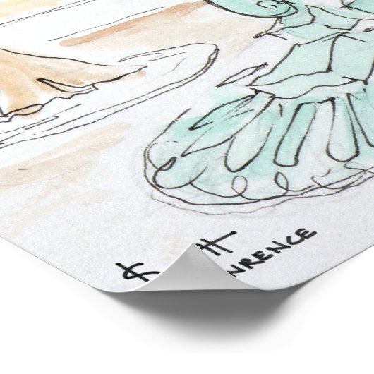 Wallace Fountain: Rue Brea | Paris, Frankreich Poster (Ecke)