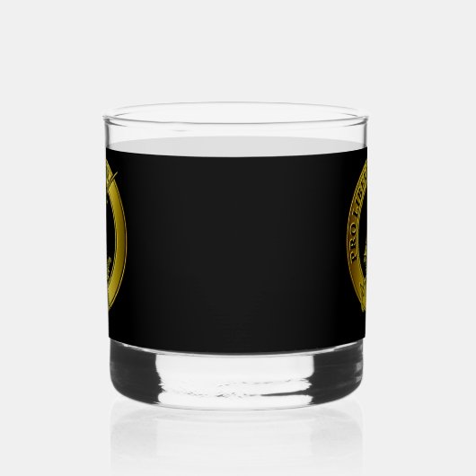 Wallace Gold Clan Abzeichen Whiskyglas (Links)