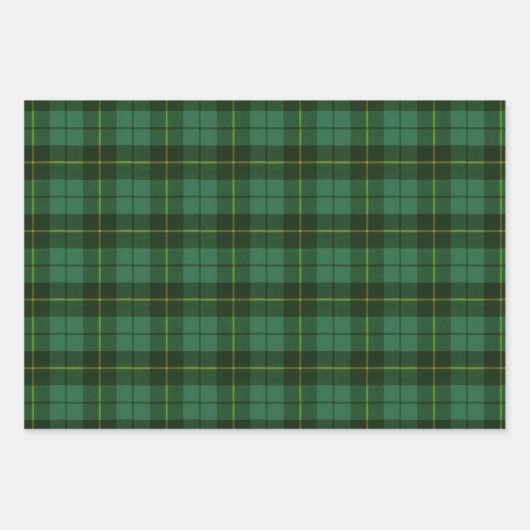 Wallace Green Scottish Clan Tartan Geschenkpapier Set (Vorderseite)