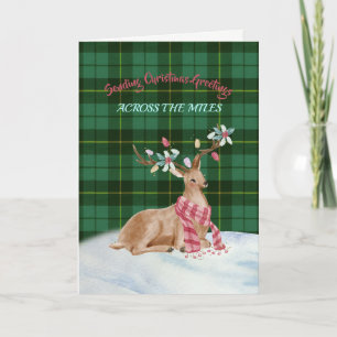 Wallace Green Tartan Weihnachtskarte Feiertagskarte