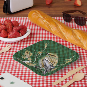 Wallace Hunting schottischer Clan Tartan Weihnacht Pappteller