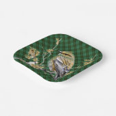 Wallace Hunting schottischer Clan Tartan Weihnacht Pappteller (Gewinkelt)