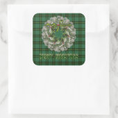 Wallace Hunting Scottish Tartan Quadratischer Aufkleber (Tasche)