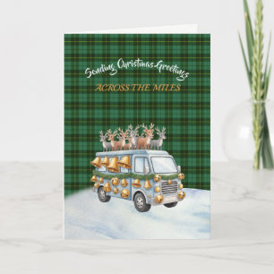 Wallace Hunting Tartan Weihnachtskarte Feiertagskarte