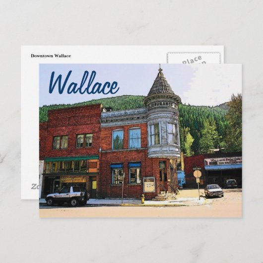 Wallace (ID) Postkarte (Vorne/Hinten)