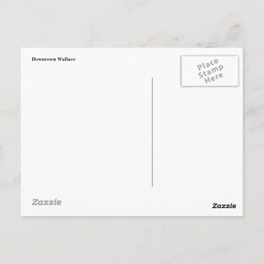 Wallace (ID) Postkarte (Rückseite)